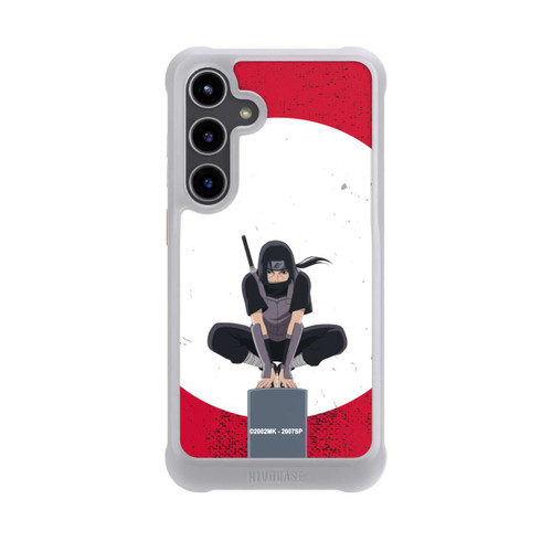 Samsung Galaxy S24+ NIVOmax Itachi Uchiha Symbol Roter Hintergrund