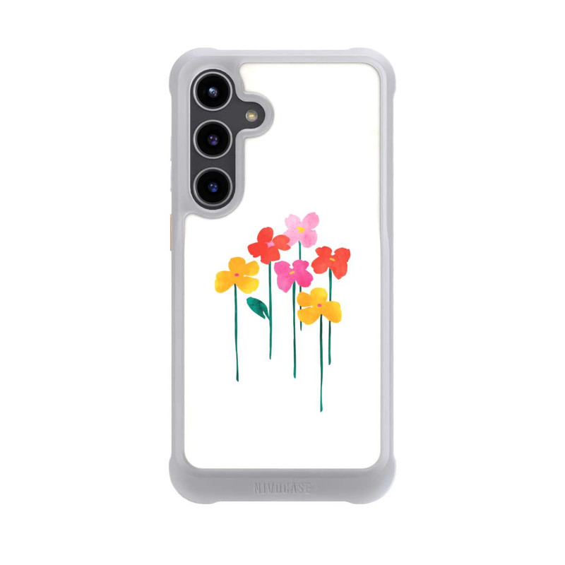Galaxy S24 + NIVOmax Kleine glückliche Blumen