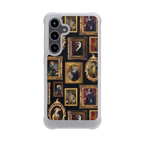 Samsung Galaxy S24+ NIVOmax Bilderrahmen Muster Hunde altmodisch mit KI