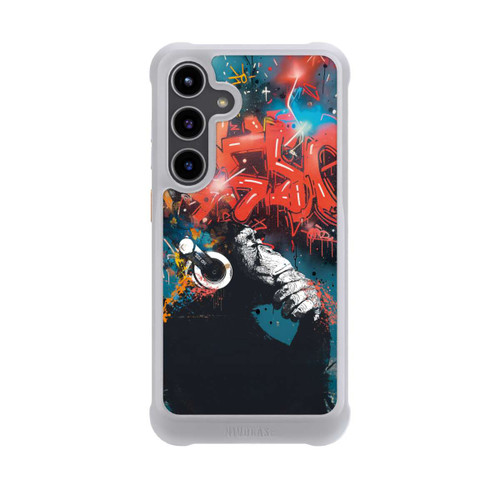 Samsung Galaxy S24+ NIVOmax Affe Stereo Kopfhörer Graffiti Street Art