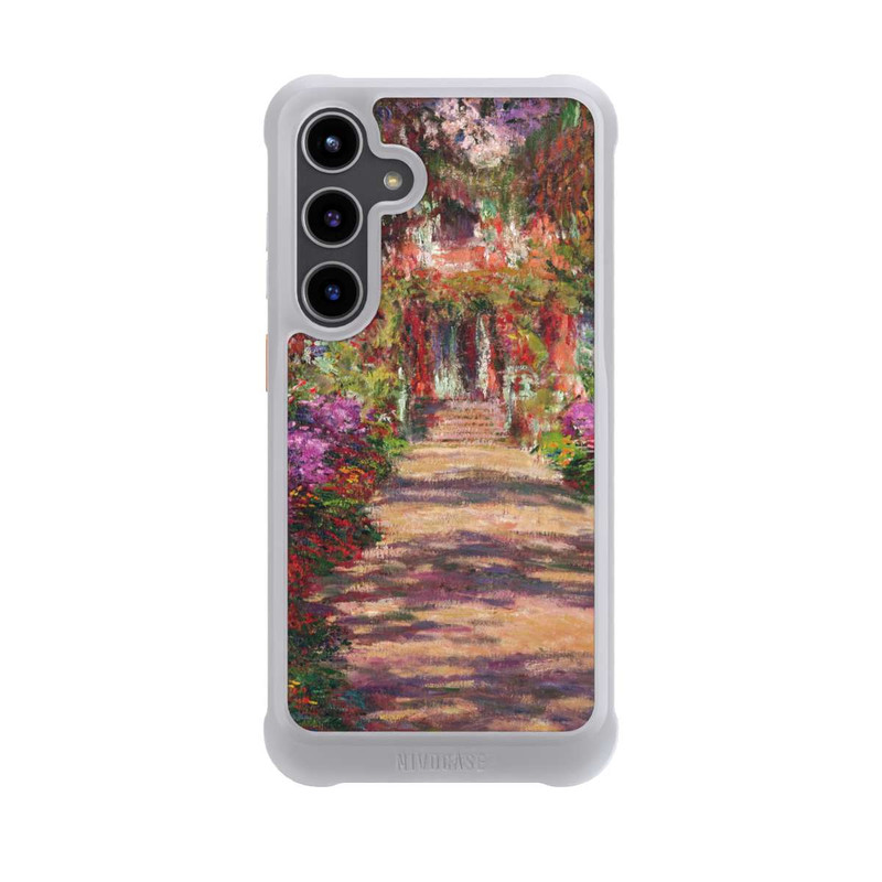 Galaxy S24 + NIVOmax Eine Allee in Monets Garten in Giverny by Claude Monet