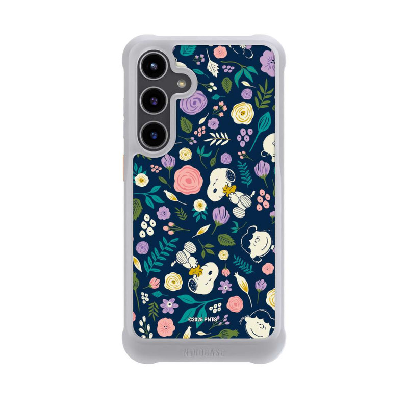 Galaxy S24 + NIVOmax Peanuts Dark Flower Pattern