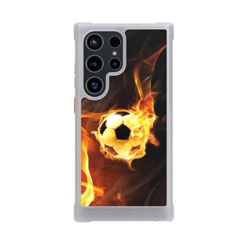 Samsung Galaxy S24 Ultra NIVOmax Fußball in Flammen