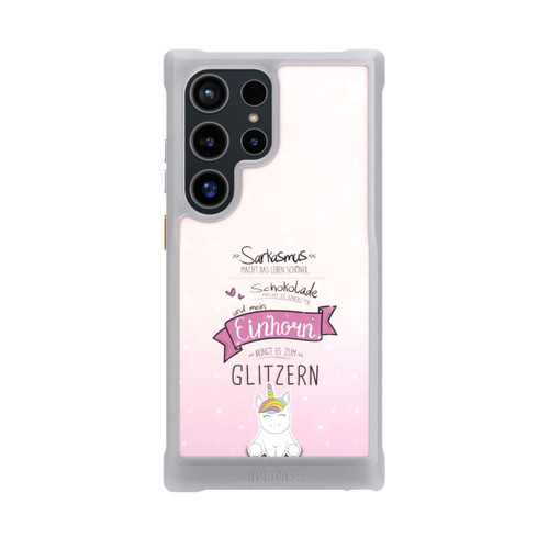 Samsung Galaxy S24 Ultra NIVOmax Einhorn Glitzer Spruch