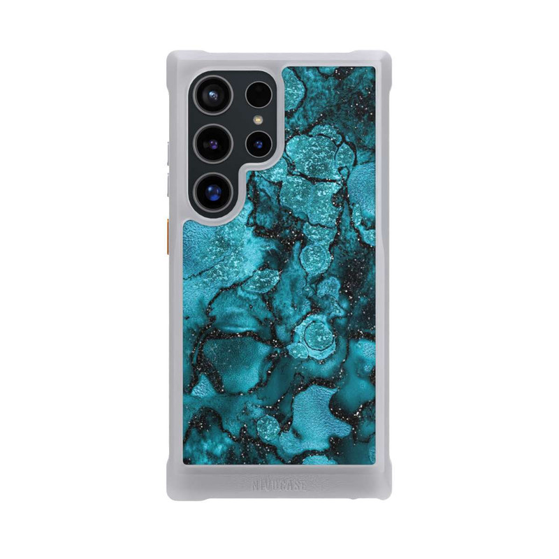 Galaxy S24 Ultra NIVOmax  Blauer Glitzerlook
