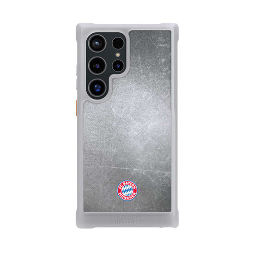 Samsung Galaxy S24 Ultra NIVOmax Klassisches FCB Logo Klein - Bunt auf Metalllook