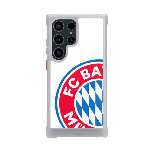 Samsung Galaxy S24 Ultra NIVOmax Großes FCB Logo Weiß