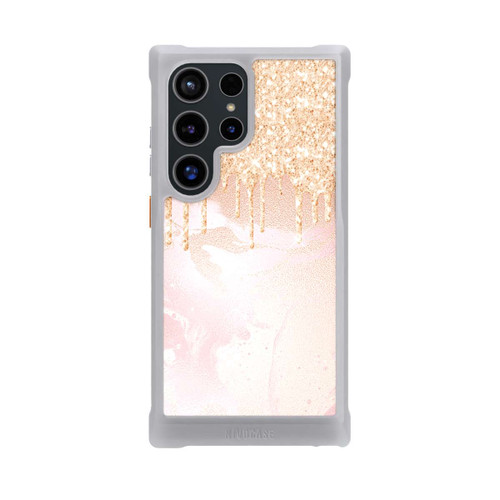 Samsung Galaxy S24 Ultra NIVOmax  Roségoldener Glitzer Tropfen Look