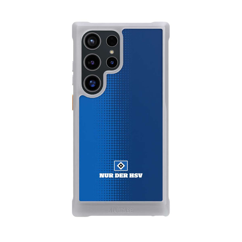 Galaxy S24 Ultra NIVOmax Nur der HSV - Rautenraster Blau