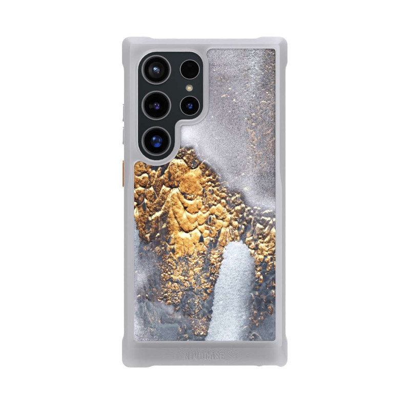 Galaxy S24 Ultra NIVOmax Beton-Gold-Glitzerlook