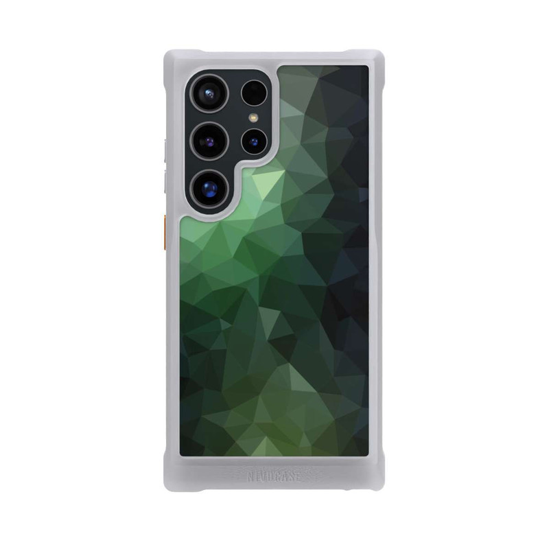 Galaxy S24 Ultra NIVOmax Polygonal Mosaic Green