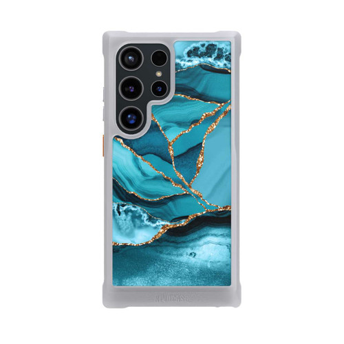 Samsung Galaxy S24 Ultra NIVOmax Eisblaue Marmor Landschaft