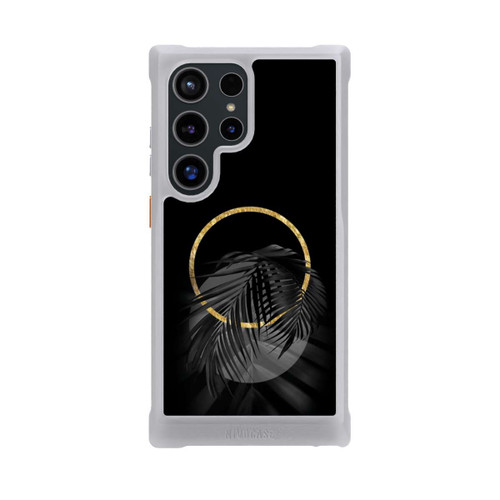 Samsung Galaxy S24 Ultra NIVOmax tropische Blätter schwarz