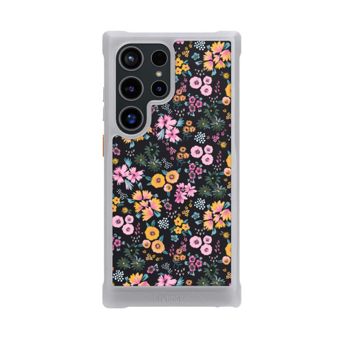 Samsung Galaxy S24 Ultra NIVOmax Kleine bunte Blumen Schwarz 2