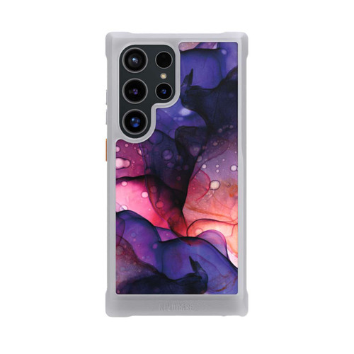 Samsung Galaxy S24 Ultra NIVOmax Flüssige Kunst Lila-Pink