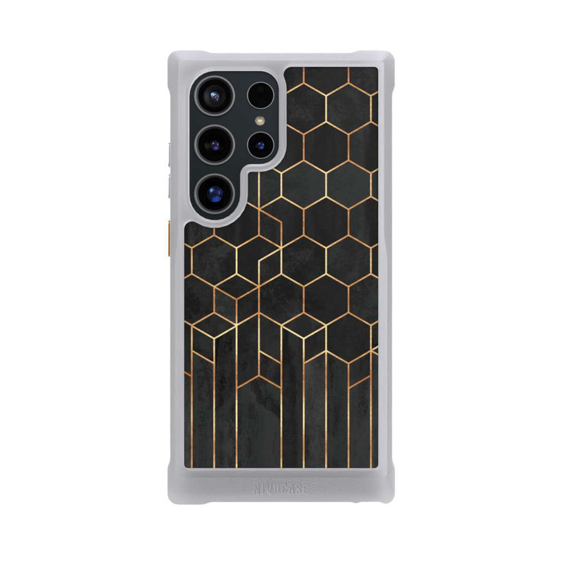 Galaxy S24 Ultra NIVOmax Schwarze Sechsecke