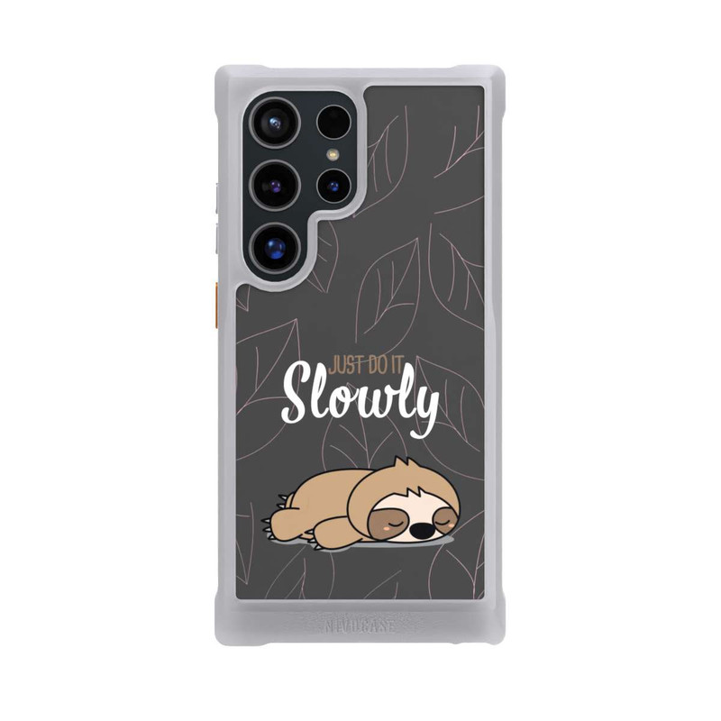 Galaxy S24 Ultra NIVOmax Just Do It Slowly Sloth Grey