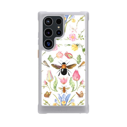 Samsung Galaxy S24 Ultra NIVOmax Wildblumen mit Biene weiß
