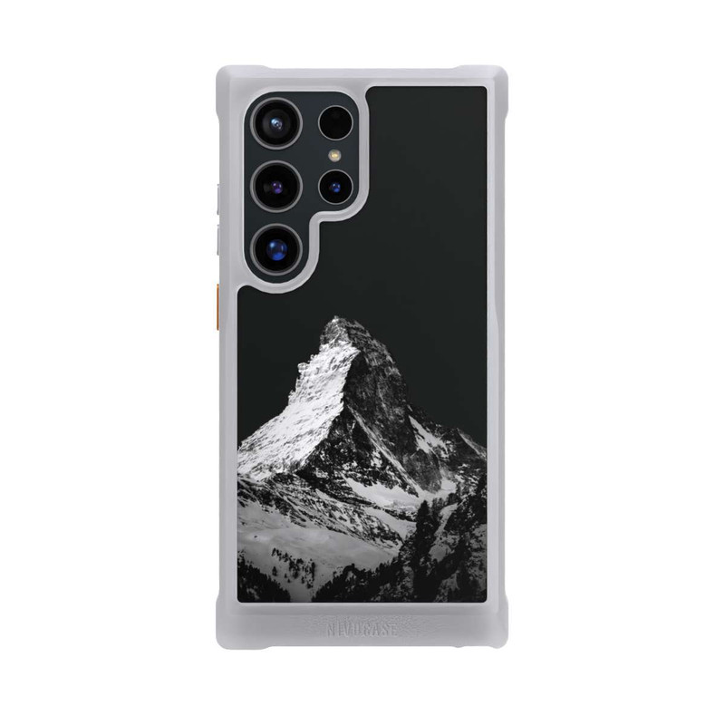 Galaxy S24 Ultra NIVOmax Snow Capped Mountains grey
