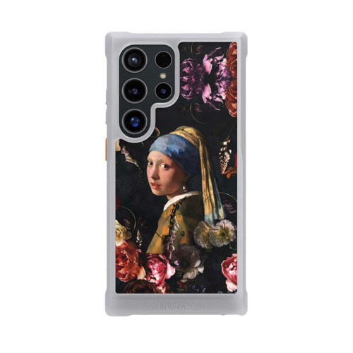 Samsung Galaxy S24 Ultra NIVOmax Mädchen mit Perlenohrringen und Rosen