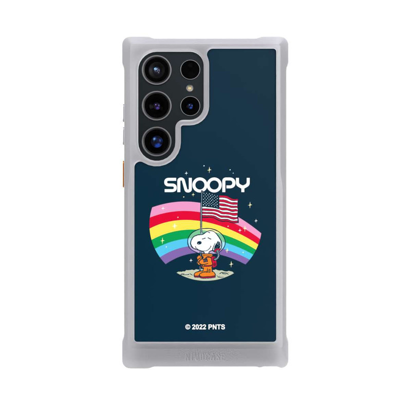Galaxy S24 Ultra NIVOmax Snoopy Weltraumreisender Regenbogen