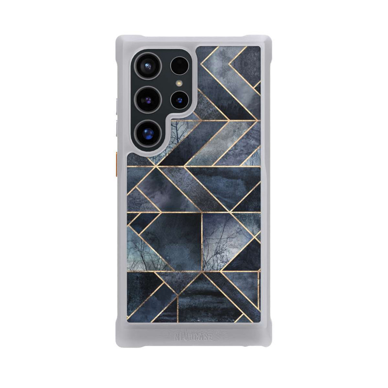 Galaxy S24 Ultra NIVOmax Abstraktes Natur-Dunkelblau