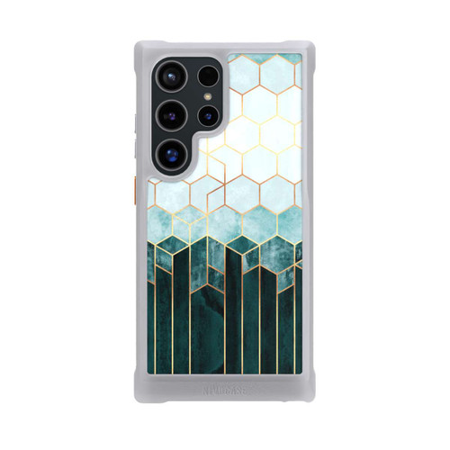 Samsung Galaxy S24 Ultra NIVOmax Blaugrüne Sechsecke