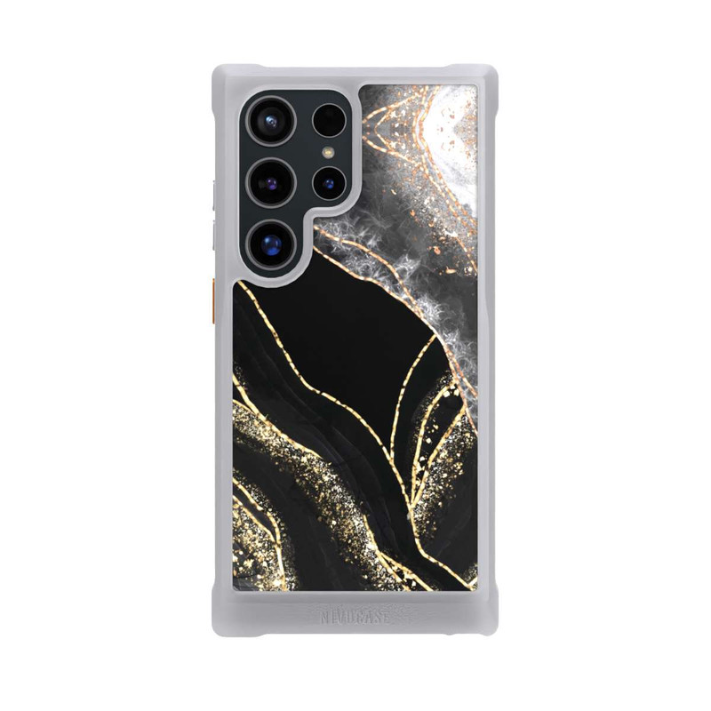 Galaxy S24 Ultra NIVOmax Dark Marble Gold