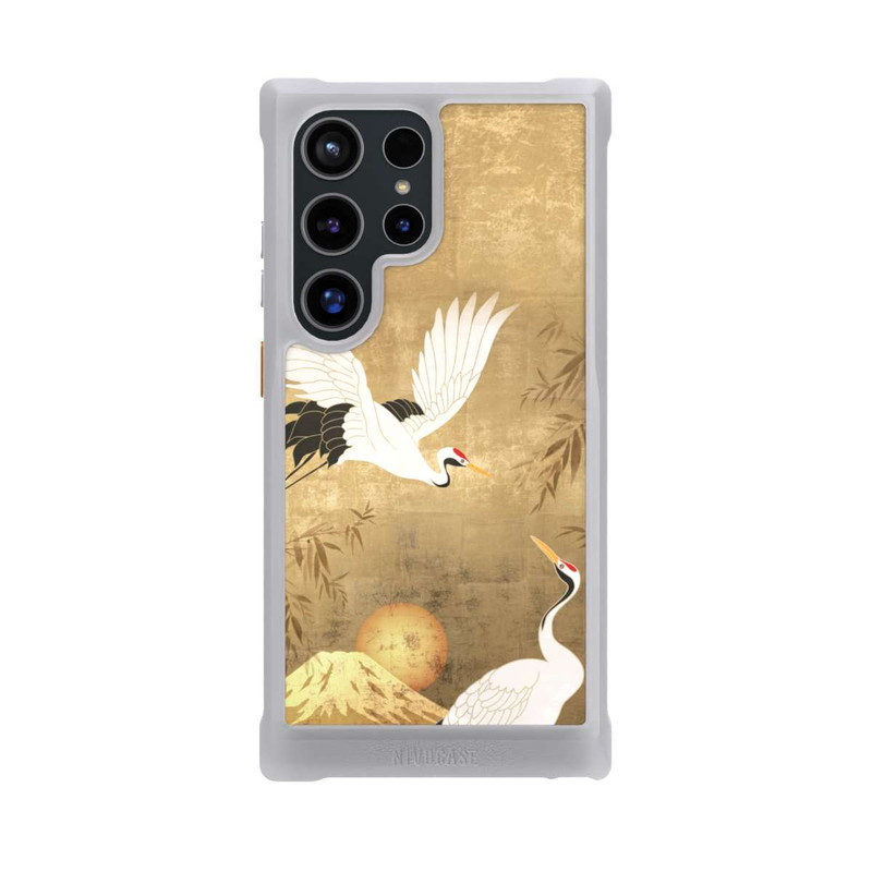 Galaxy S24 Ultra NIVOmax Cranes Gold Japan 1