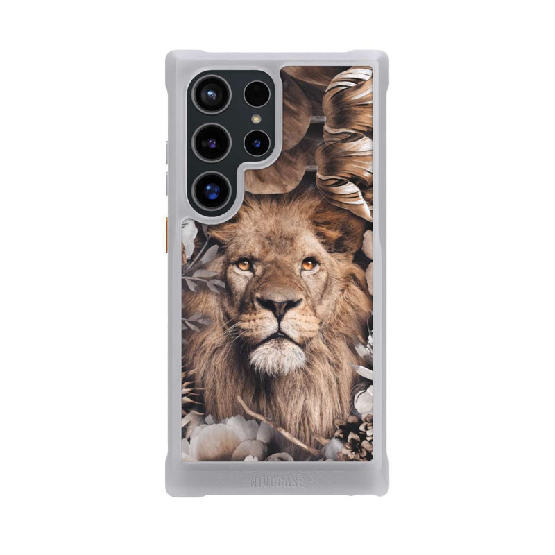 Galaxy S24 Ultra NIVOmax Lion Flower Frame beige