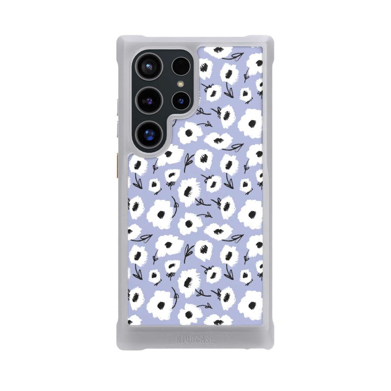 Galaxy S24 Ultra NIVOmax Blumenmuster Lila
