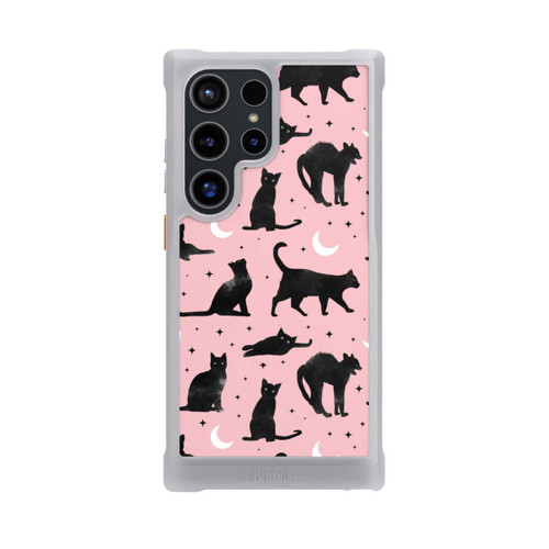 Samsung Galaxy S24 Ultra NIVOmax Lune &amp; Chats Fond Rose