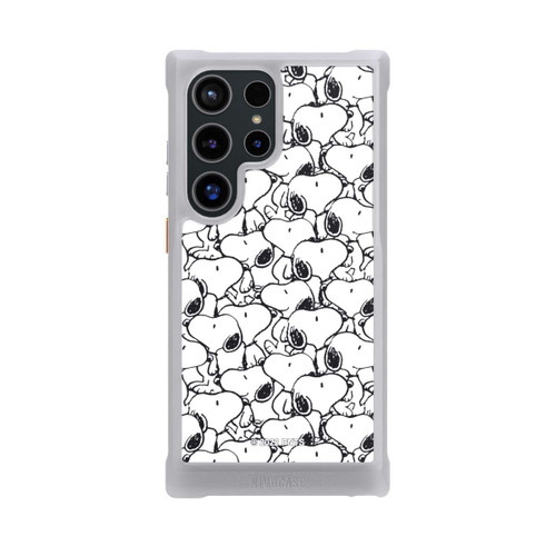 Samsung Galaxy S24 Ultra NIVOmax Snoopy Muster Schwarz und Weiß
