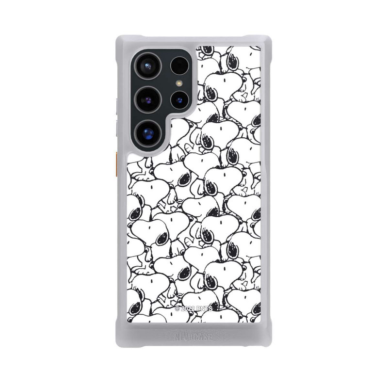 Galaxy S24 Ultra NIVOmax Snoopy Muster Schwarz und Weiß