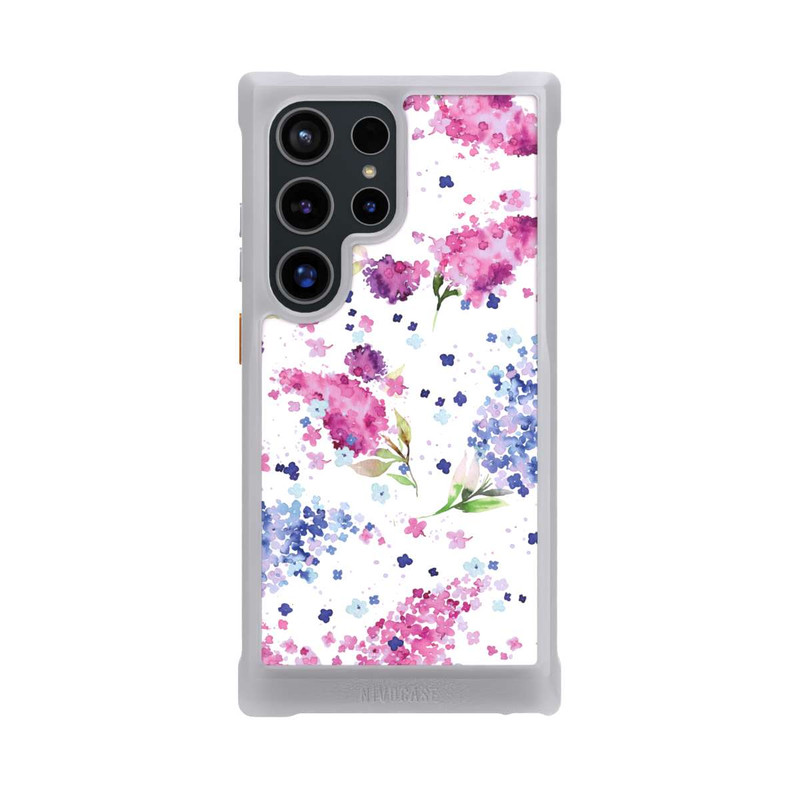 Galaxy S24 Ultra NIVOmax Floral Hydrangeas Lilac Pink