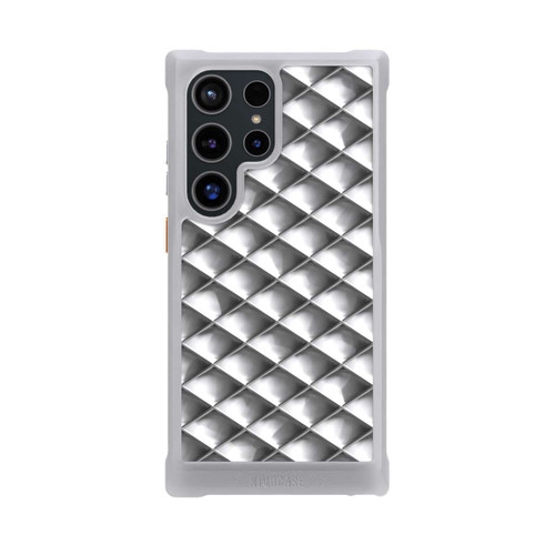 Samsung Galaxy S24 Ultra NIVOmax Glamour Silver Squares