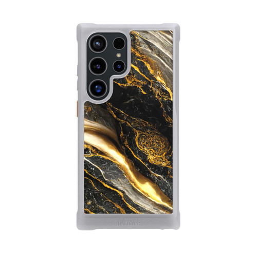 Samsung Galaxy S24 Ultra NIVOmax Schwarze Marmor Goldschichten