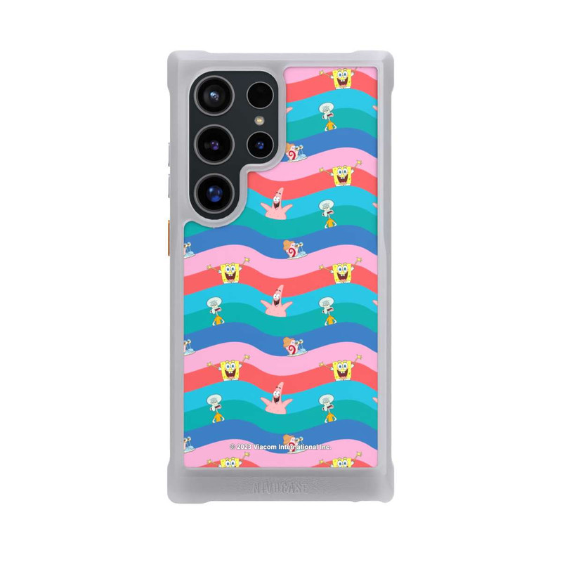 Galaxy S24 Ultra NIVOmax Spongebob Freunde Bunte Wellen
