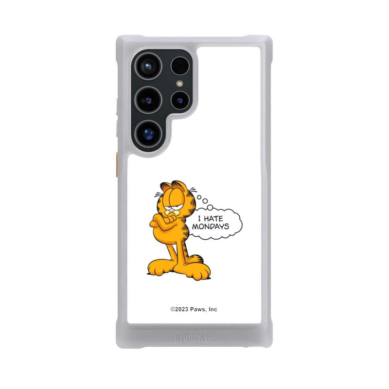 Galaxy S24 Ultra NIVOmax Garfield I Hate Mondays Weiß