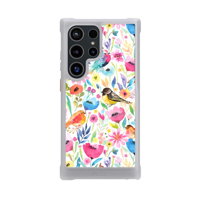 Galaxy S24 Ultra NIVOmax Wunderliche Vögel und Blumen