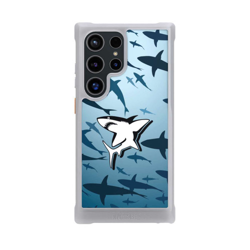 Samsung Galaxy S24 Ultra NIVOmax Haie Muster Blau