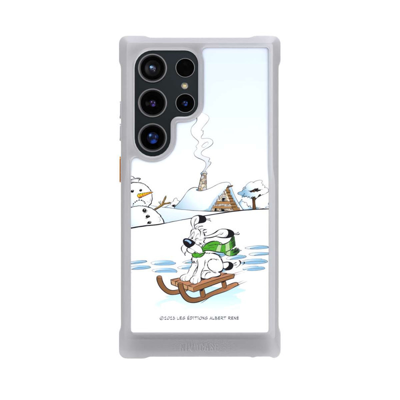 Galaxy S24 Ultra NIVOmax Idefix rides a sleigh