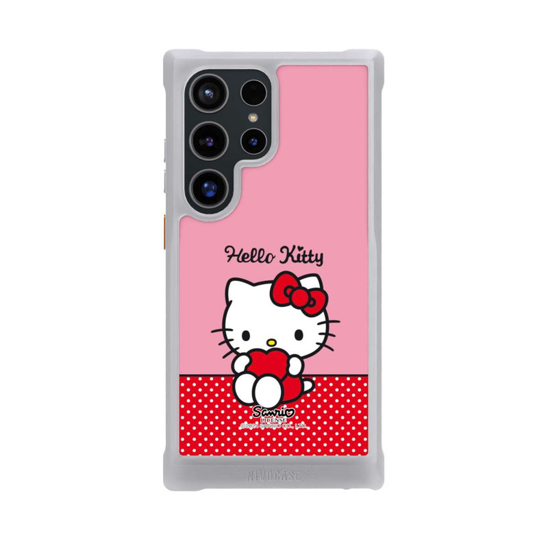 Galaxy S24 Ultra NIVOmax Hello Kitty sitzend mit Herz