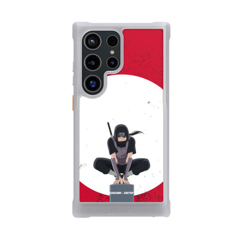 Samsung Galaxy S24 Ultra NIVOmax Itachi Uchiha Symbol Roter Hintergrund