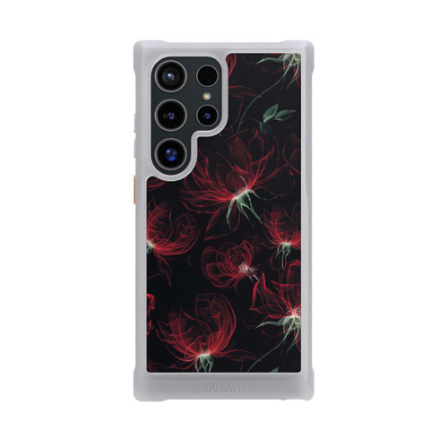 Samsung Galaxy S24 Ultra NIVOmax Tapete mit roten Blumen