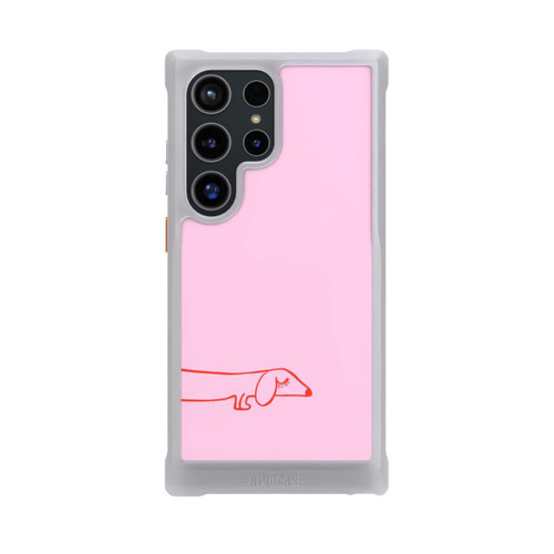 Samsung Galaxy S24 Ultra NIVOmax Dachshund Illustration Pink