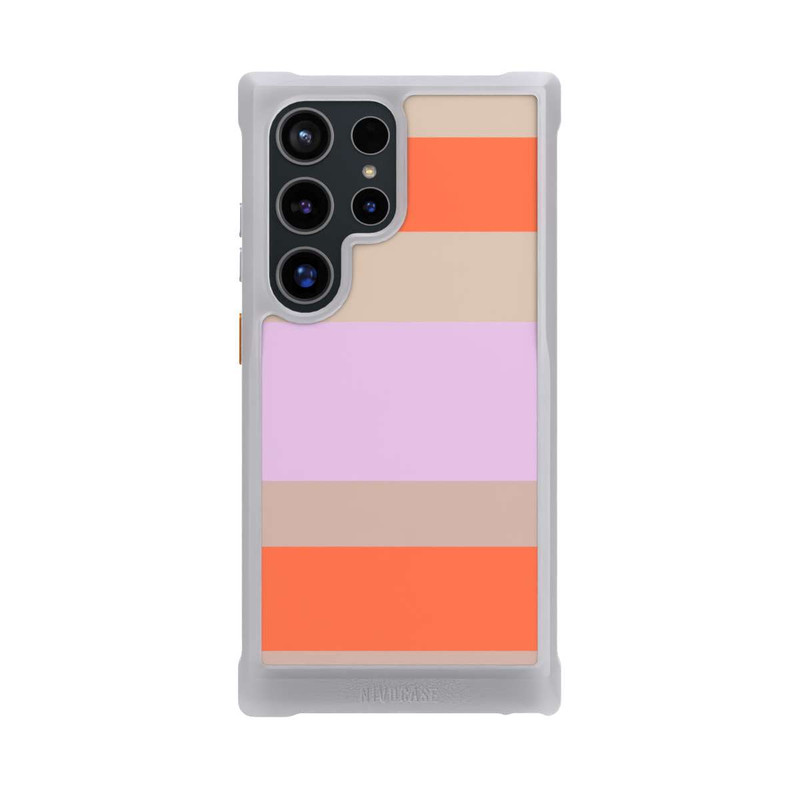Galaxy S24 Ultra NIVOmax Moca Lila Orange Stripes