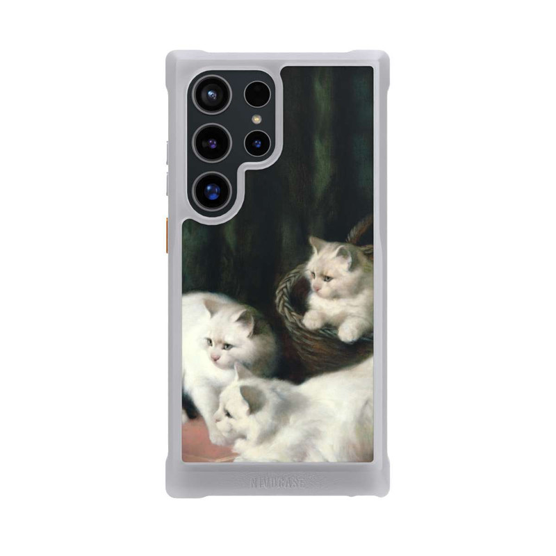 Galaxy S24 Ultra NIVOmax Three White Angora Kittens
