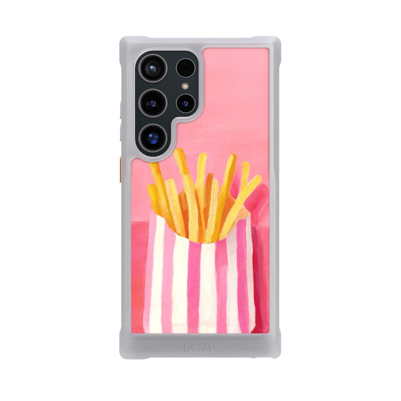 Galaxy S24 Ultra NIVOmax Retro Pommes Pink Watercolor