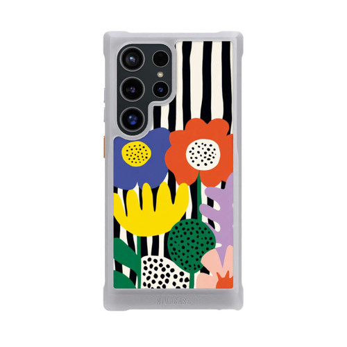 Samsung Galaxy S24 Ultra NIVOmax Flowers Striped Background